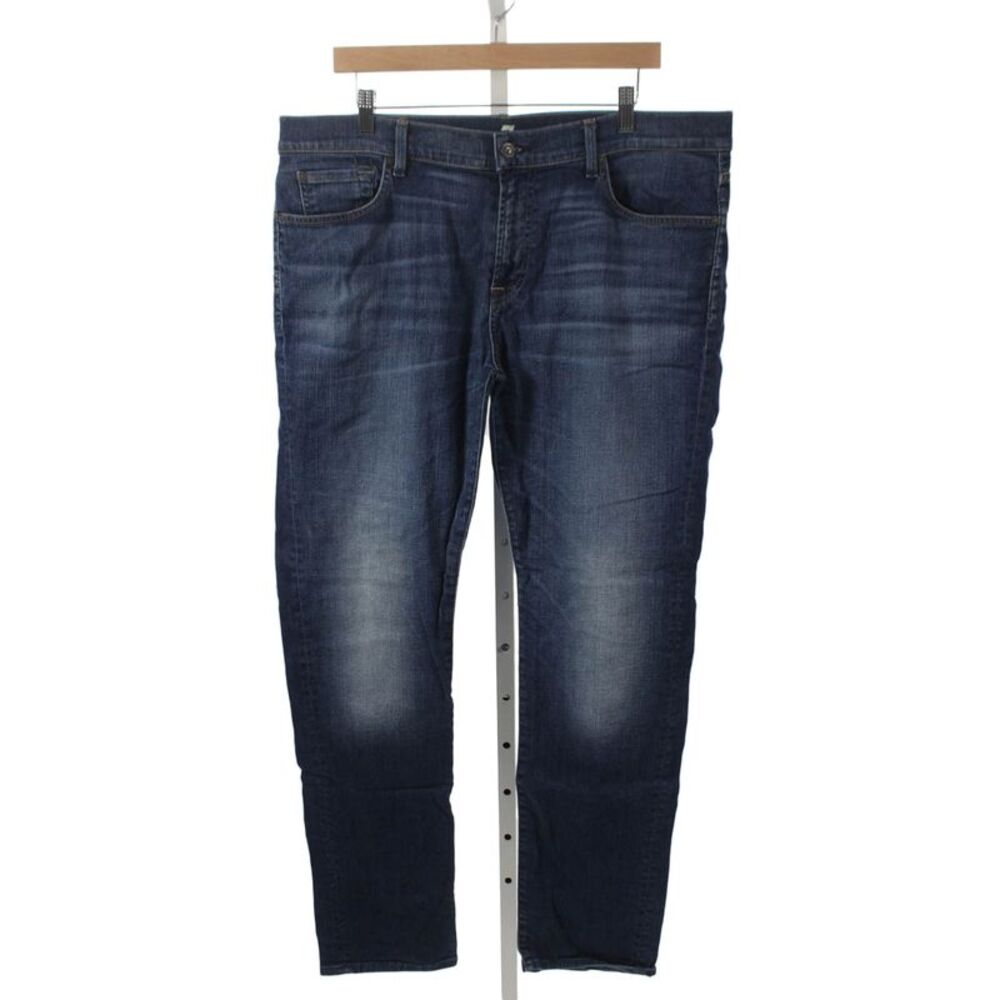 7 For All Mankind Mens Skinny Blue Cotton Jeans Size 38